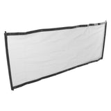 Black Portable Pet Gate Fence Foldable Small Animal Protective Fence for Indoor and Outdoor - Top-Down View