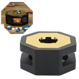 Retro Style Wax Seal Stove Warmer Octangular Melting Sticks Furnace Tool for Making WaxBlack