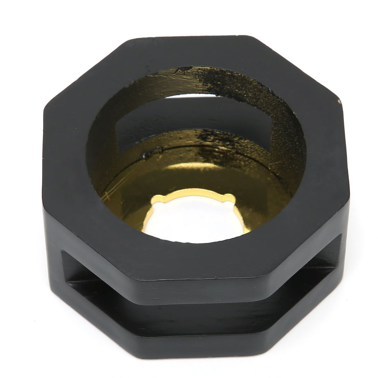 Retro Style Wax Seal Stove Warmer Octangular Melting Sticks Furnace Tool for Making WaxBlack