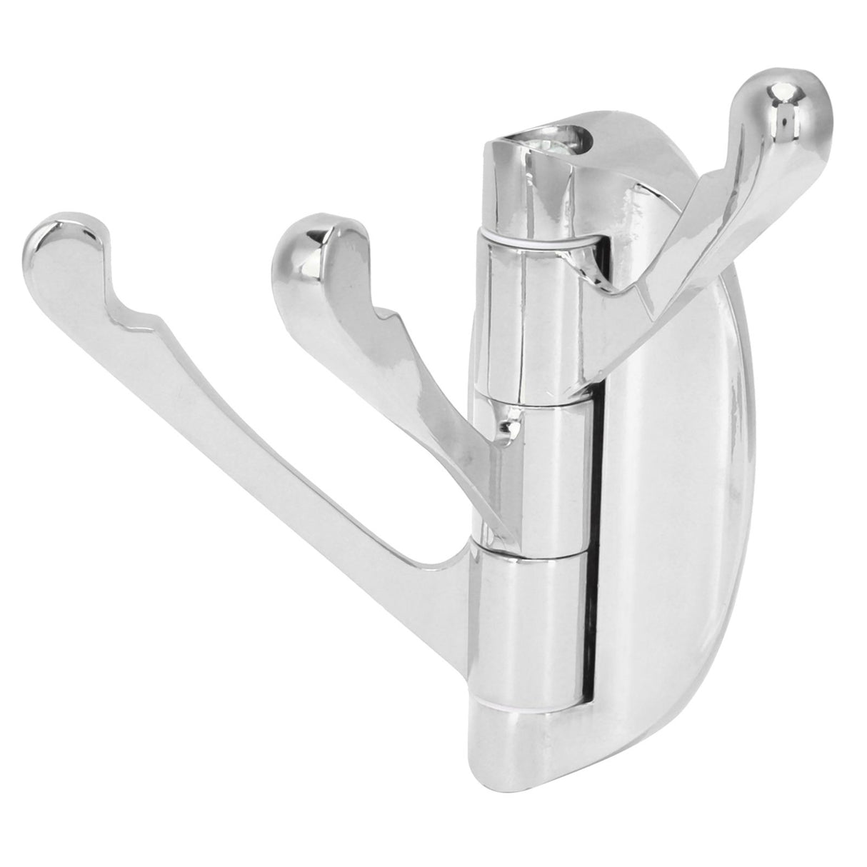 Clothes Hook Wall Mount 180 Degree Foldable Coat Hook Hanger for Home Bathroom Bedroom(ChromePlate )