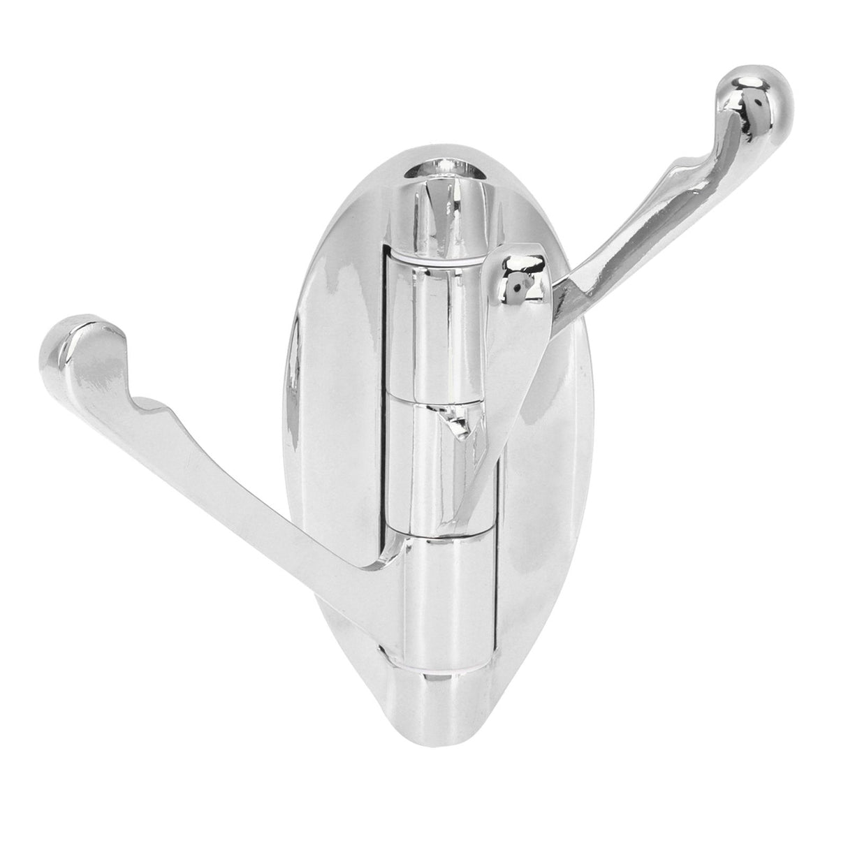 Clothes Hook Wall Mount 180 Degree Foldable Coat Hook Hanger for Home Bathroom Bedroom(ChromePlate )