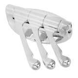 Clothes Hook Wall Mount 180 Degree Foldable Coat Hook Hanger for Home Bathroom Bedroom(ChromePlate ) - Close-Up Angle