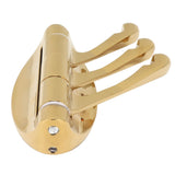 Clothes Hook Wall Mount 180 Degree Foldable Coat Hook Hanger for Home Bathroom BedroomGold - Rear View