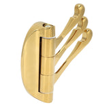 Clothes Hook Wall Mount 180 Degree Foldable Coat Hook Hanger for Home Bathroom BedroomGold