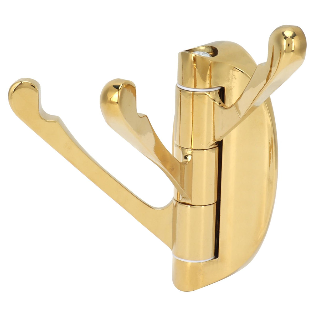Clothes Hook Wall Mount 180 Degree Foldable Coat Hook Hanger for Home Bathroom BedroomGold