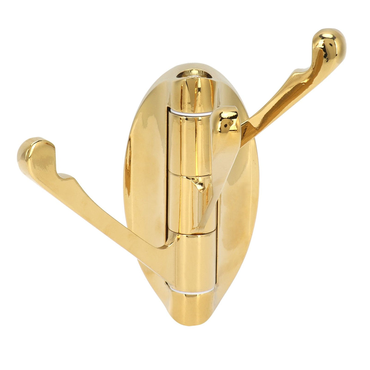 Clothes Hook Wall Mount 180 Degree Foldable Coat Hook Hanger for Home Bathroom BedroomGold