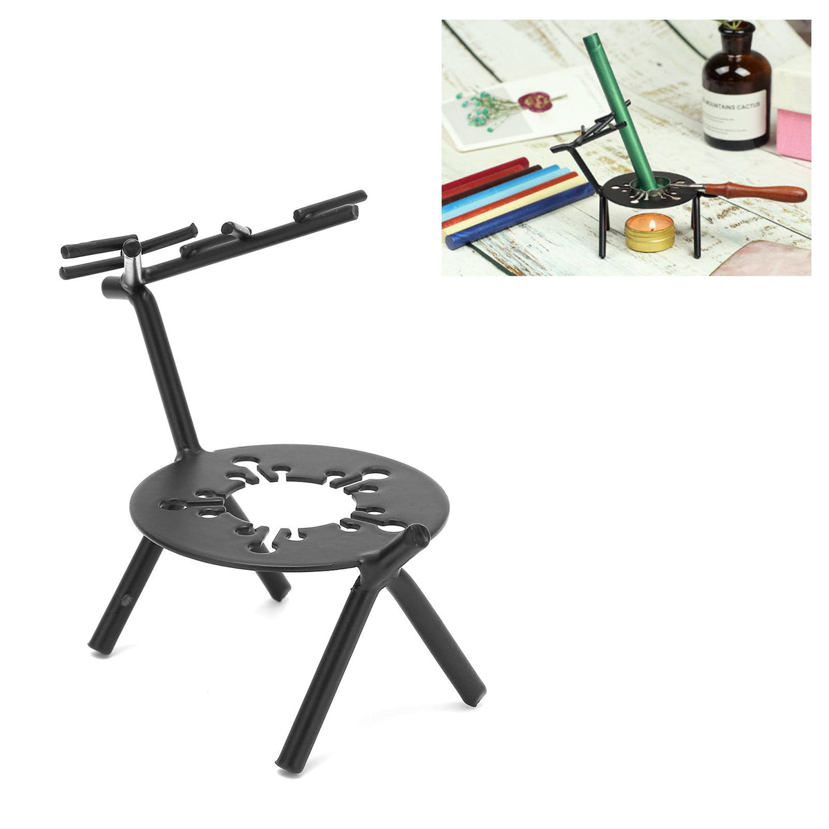 Stamp Wax Seal Beads Sticks Warmer Wax Melting Glue Furnace Stove Pot for Arts Crafts
