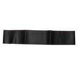 Universal Steering Wheel Cover with Needle Thread Protector for External Diameter of 3738cm(Black Red Thread ) - 45-Degree Angle