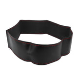 Universal Steering Wheel Cover with Needle Thread Protector for External Diameter of 3738cm(Black Red Thread ) - Extra Image