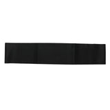 Universal Steering Wheel Cover with Needle Thread Protector for External Diameter of 3738cm(Black Black Thread ) - 45-Degree Angle