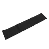 Universal Steering Wheel Cover with Needle Thread Protector for External Diameter of 3738cm(Black Black Thread )
