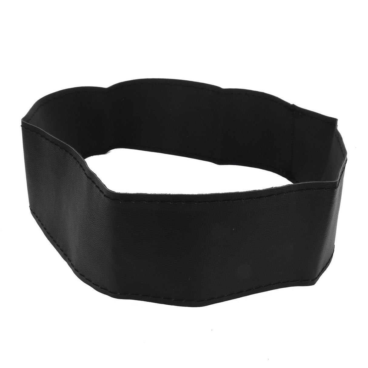 Universal Steering Wheel Cover with Needle Thread Protector for External Diameter of 3738cm(Black Black Thread )
