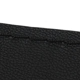 Universal Steering Wheel Cover with Needle Thread Protector for External Diameter of 3738cm(Black Black Thread )