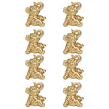 8Pcs Resin Elephant Statue Decor Innovative Home Table Decoration Ornament Birthday Gift Gold
