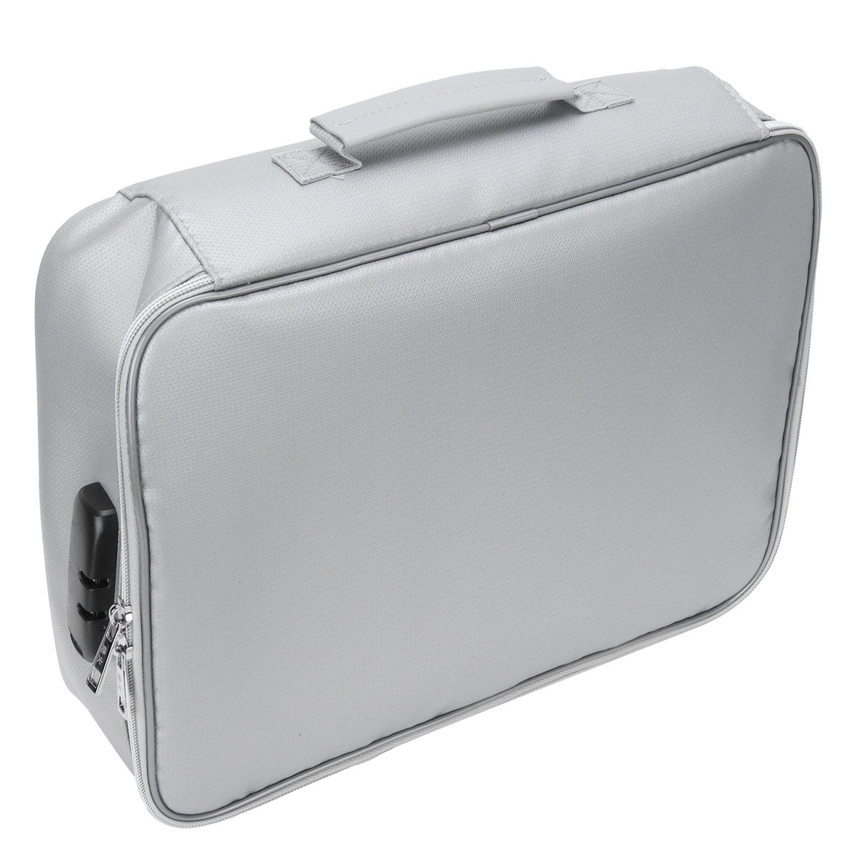 Files Storage Bag Multifunction Fireproof Waterproof Office Document Organizer Silver