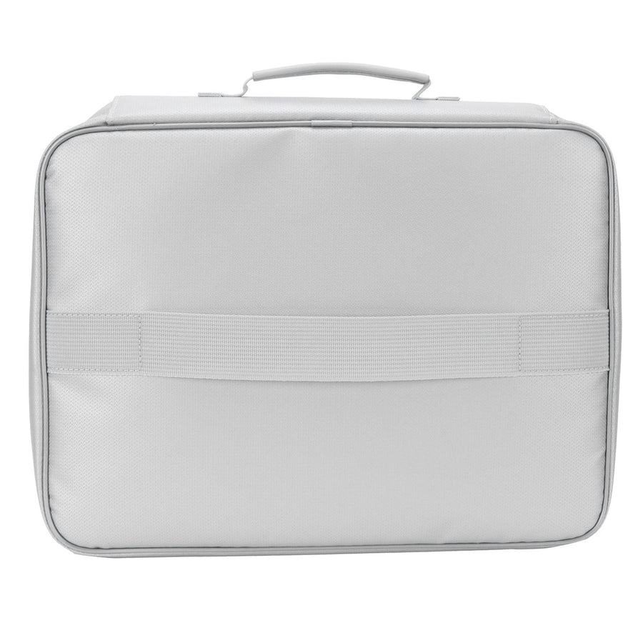 Files Storage Bag Multifunction Fireproof Waterproof Office Document Organizer Silver