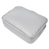 Files Storage Bag Multifunction Fireproof Waterproof Office Document Organizer Silver - Low Angle