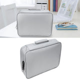 Files Storage Bag Multifunction Fireproof Waterproof Office Document Organizer Silver