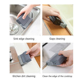 Window Grooves Cleaning Brush Handheld Crevice Cleaner Tools for Window Slides and Gaps - Extra Image