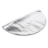 Round Fire Pit Mat Fireproof Outdoor terrace Barbecue Grill Deck Protection Pad SuppliesSilver Gray 91cm - 45-Degree Angle