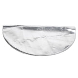 Round Fire Pit Mat Fireproof Outdoor terrace Barbecue Grill Deck Protection Pad SuppliesSilver Gray 91cm