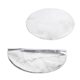 Round Fire Pit Mat Fireproof Outdoor terrace Barbecue Grill Deck Protection Pad SuppliesSilver Gray 91cm - Low Angle