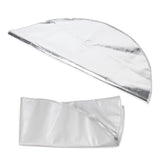 Round Fire Pit Mat Fireproof Outdoor terrace Barbecue Grill Deck Protection Pad SuppliesSilver Gray 91cm