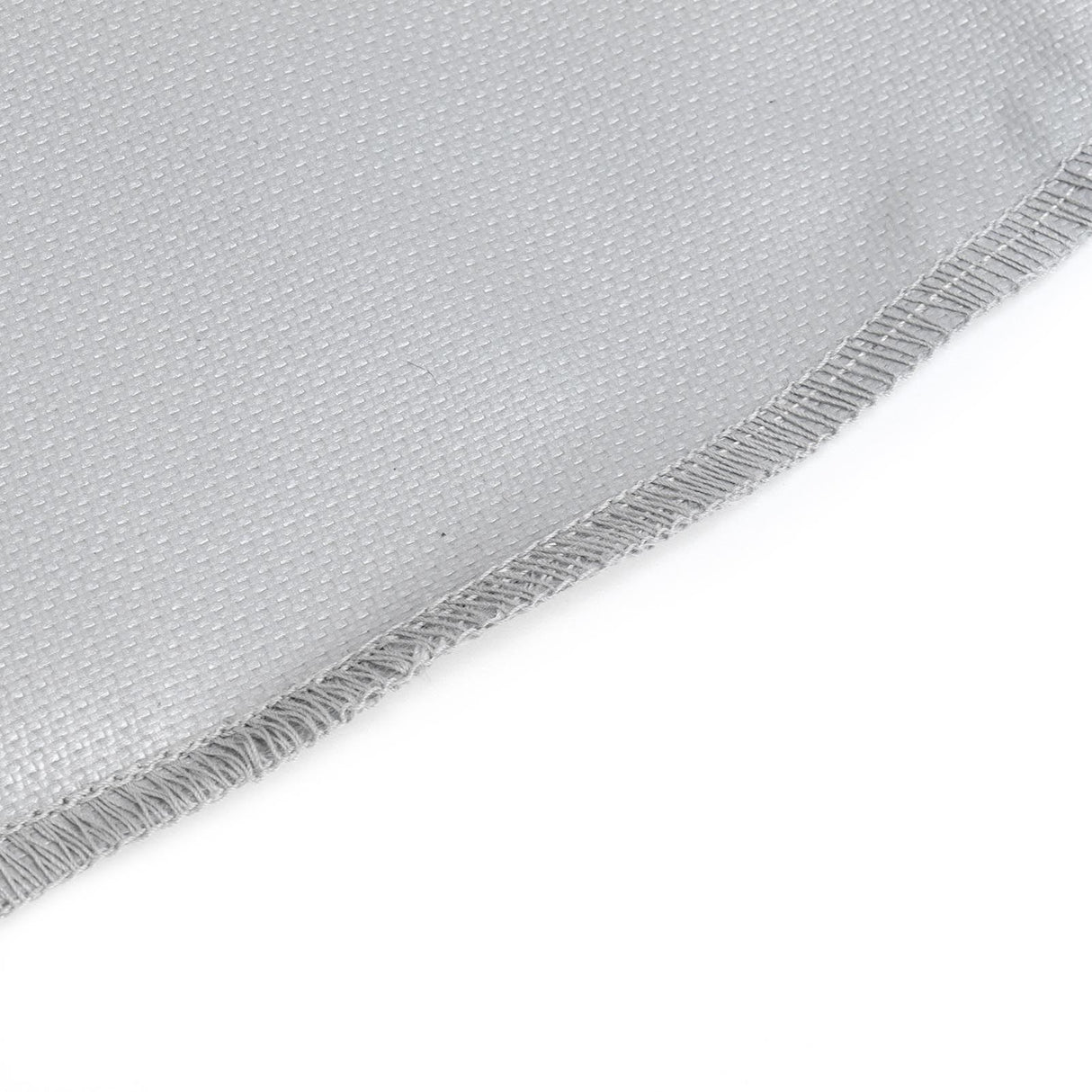 Round Fire Pit Mat Fireproof Outdoor terrace Barbecue Grill Deck Protection Pad SuppliesSilver Gray 91cm