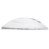 Round Fire Pit Mat Fireproof Outdoor terrace Barbecue Grill Deck Protection Pad SuppliesSilver Gray 60cm