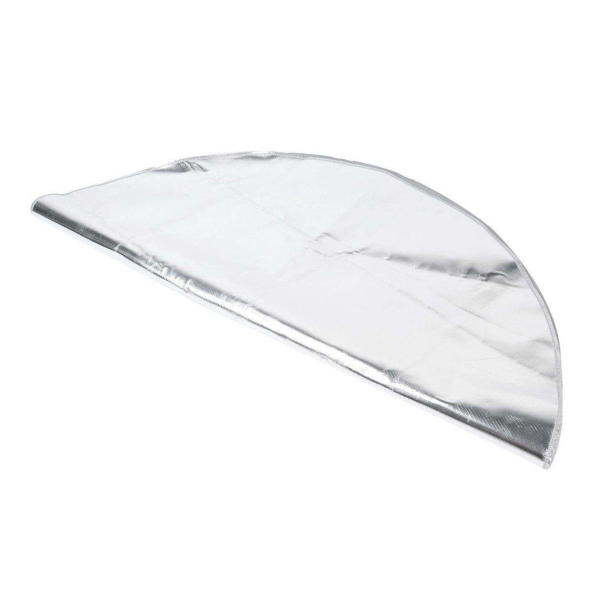 Round Fire Pit Mat Fireproof Outdoor terrace Barbecue Grill Deck Protection Pad SuppliesSilver Gray 60cm