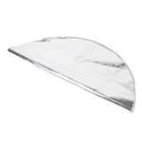 Round Fire Pit Mat Fireproof Outdoor terrace Barbecue Grill Deck Protection Pad SuppliesSilver Gray 60cm