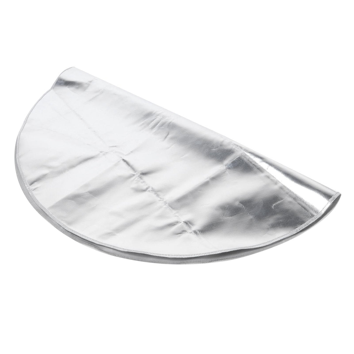 Round Fire Pit Mat Fireproof Outdoor terrace Barbecue Grill Deck Protection Pad SuppliesSilver Gray 60cm