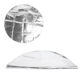 Round Fire Pit Mat Fireproof Outdoor terrace Barbecue Grill Deck Protection Pad SuppliesSilver Gray 60cm