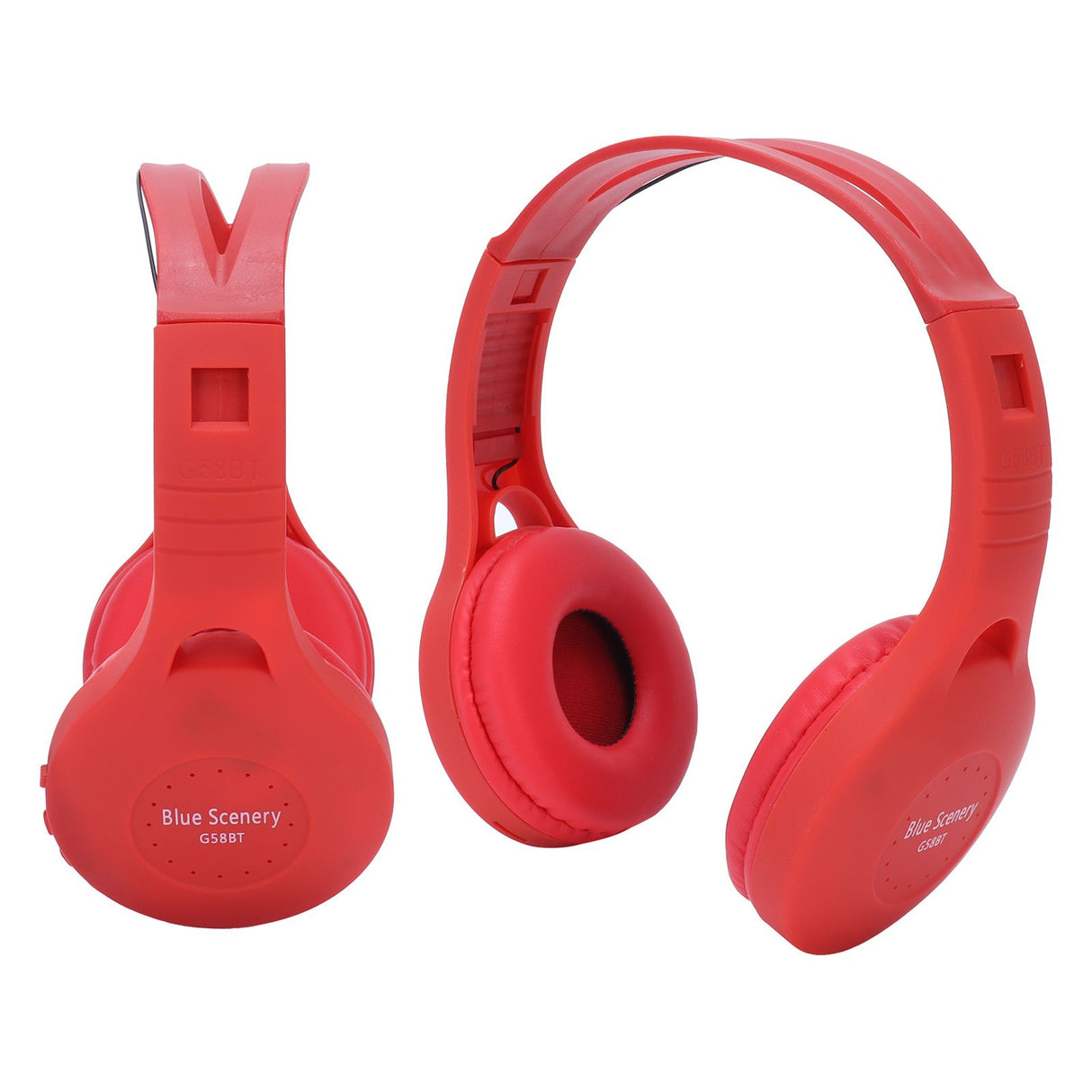 G58 Head Mounted Bluetooth Headset Bluetooth 5.0 Stereo Bluetooth Headset for Sports Use(Red )