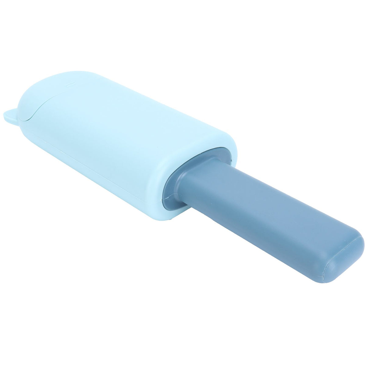Double-Sided Hair Removal Brush with Storage Cover Portable Clothes Lint Remover Blue