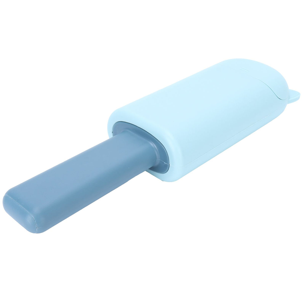 Double-Sided Hair Removal Brush with Storage Cover Portable Clothes Lint Remover Blue