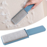 Double-Sided Hair Removal Brush with Storage Cover Portable Clothes Lint Remover Blue - Extra Image