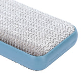 Double-Sided Hair Removal Brush with Storage Cover Portable Clothes Lint Remover Blue