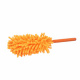 Telescopic Duster Detachable Washable 72cm Chenille Dust Removal Tool for Home Cleaning Orange - Close-Up Angle