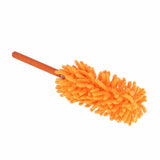 Telescopic Duster Detachable Washable 72cm Chenille Dust Removal Tool for Home Cleaning Orange - Low Angle