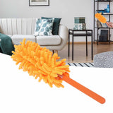 Telescopic Duster Detachable Washable 72cm Chenille Dust Removal Tool for Home Cleaning Orange - Extra Image