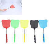 5PCS Plastic Fly Swatter with Retractable Rod Thicken PlantainShaped Fly Swatter for Home