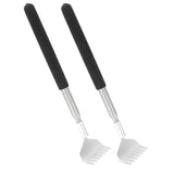 2Pcs Retractable Back Scratcher Portable Stainless Steel Scratching Tool 20‑68cm