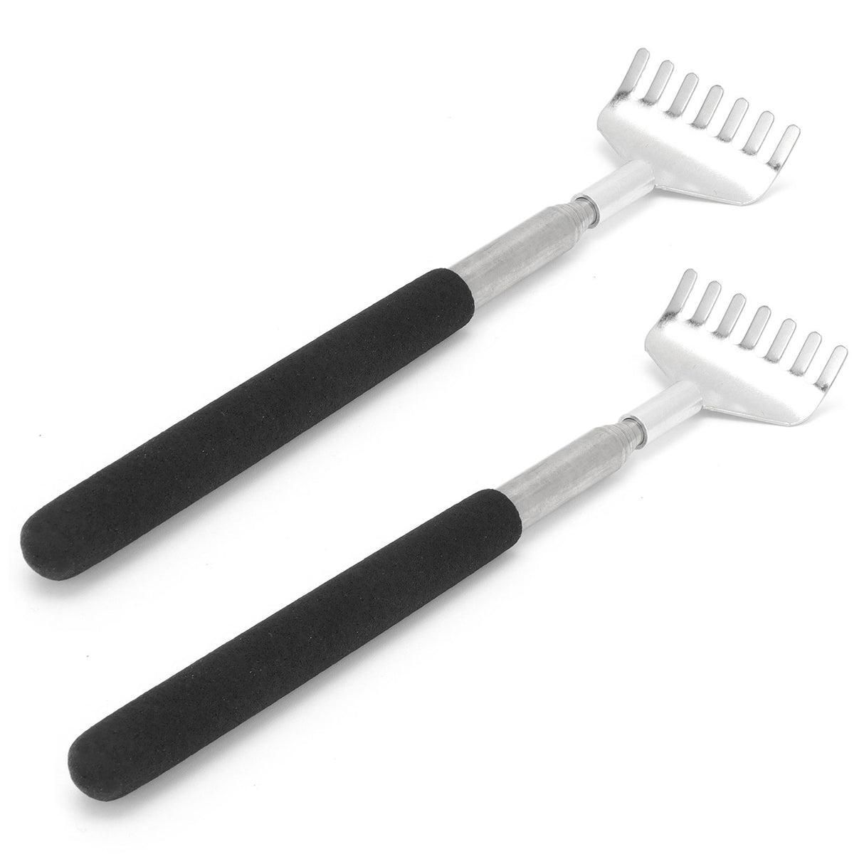 2Pcs Retractable Back Scratcher Portable Stainless Steel Scratching Tool 20‑68cm