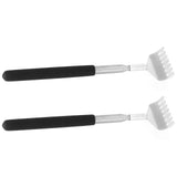 2Pcs Retractable Back Scratcher Portable Stainless Steel Scratching Tool 20‑68cm - Low Angle