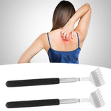 2Pcs Retractable Back Scratcher Portable Stainless Steel Scratching Tool 20‑68cm