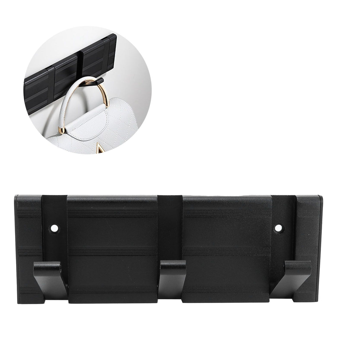 Balck Originality Hook Coat Hook Concealed Row Hanger for Home Doorway Living Room