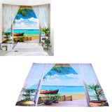 Home Tapestry Landscape Pattern Polyester Fabric Hanging Blanket for Bedroom Balcony230x180cm