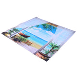 Home Tapestry Landscape Pattern Polyester Fabric Hanging Blanket for Bedroom Balcony150x150cm - Side View