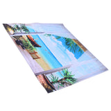 Home Tapestry Landscape Pattern Polyester Fabric Hanging Blanket for Bedroom Balcony150x150cm